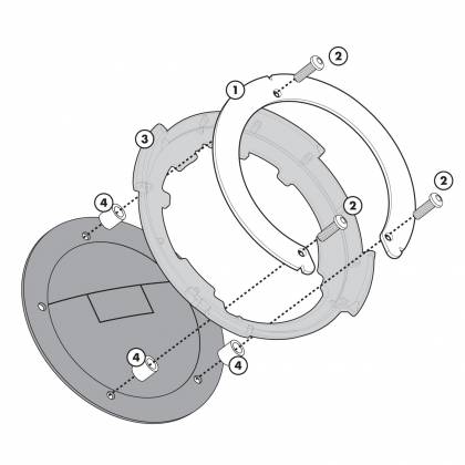 Suport Prindere Geantă Moto pentru Rezervor GIVI BF01  - 3
