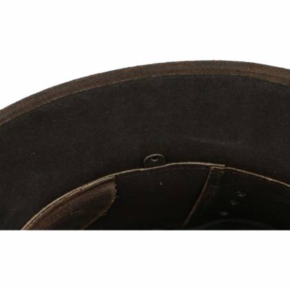 Pălărie Cowboy din Piele Naturală WILD WEST LONGFORD · Maro  - 4