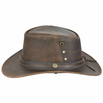 Pălărie Cowboy din Piele Naturală WILD WEST LONGFORD 