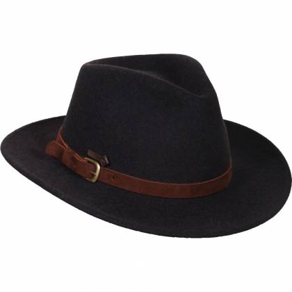 Pălărie Cowboy din Lână WILD WEST MONTERO ANTHRACITE · Negru  - 0