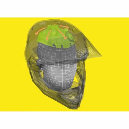 Cască Enduro Off-Road SHOEI VFX-WR · Negru Mat  - 5