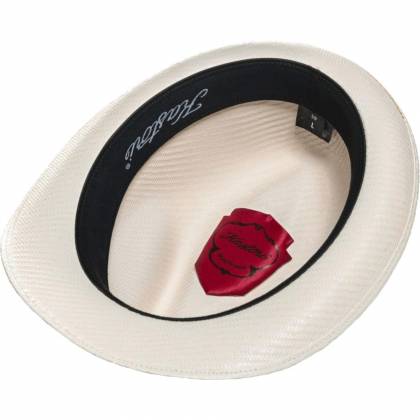 Pălărie Cowboy de Damă din Paie tip Panama WILD WEST BRIOS · Alb  - 1