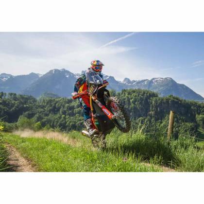 Cască Enduro Off-Road SHOEI VFX-WR Pinnacle TC-8 · Albastru / Portocaliu / Alb  - 10