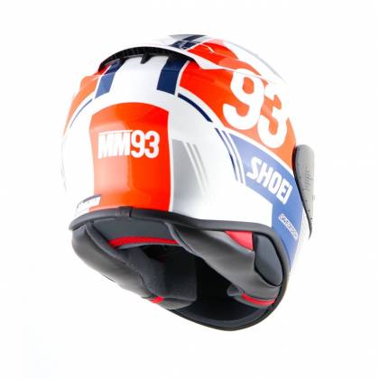 Cască Moto Integrală SHOEI NXR2 MM93 Collection Retro TC-10 · Alb / Albastru / Roșu  - 10