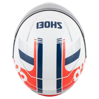 Cască Moto Integrală SHOEI NXR2 MM93 Collection Retro TC-10 · Alb / Albastru / Roșu  - 7