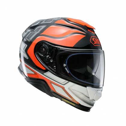 Cască Moto Integrală SHOEI GT-AIR II Notch TC-8 · Negru / Portocaliu / Gri  - 4