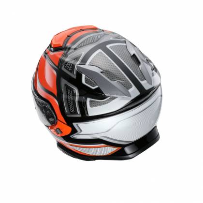 Cască Moto Integrală SHOEI GT-AIR II Notch TC-8 · Negru / Portocaliu / Gri  - 6