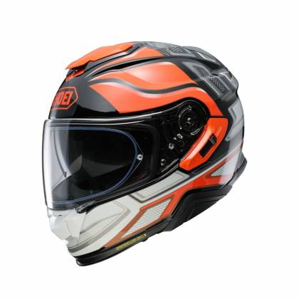 Cască Moto Integrală SHOEI GT-AIR II Notch TC-8 · Negru / Portocaliu / Gri  - 5