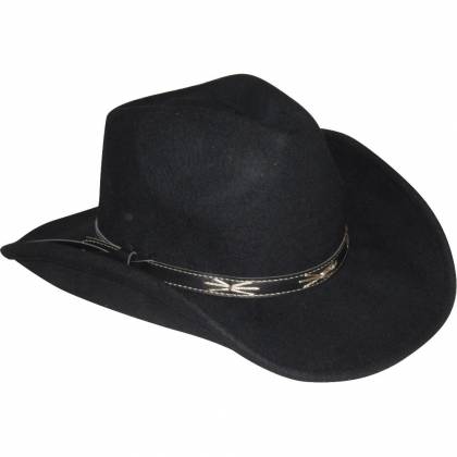 Pălărie Cowboy din Lână WILD WEST HUT43306 · Negru  - 0