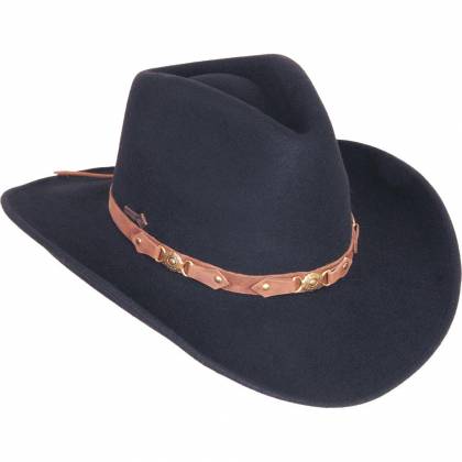 Pălărie Cowboy din Lână WILD WEST BANDIT · Negru  - 0