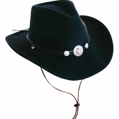 Pălărie Cowboy din Lână WILD WEST IDAHO · Negru  - 0