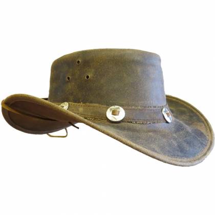 Pălărie Cowboy din Piele Naturală WILD WEST LH22993 