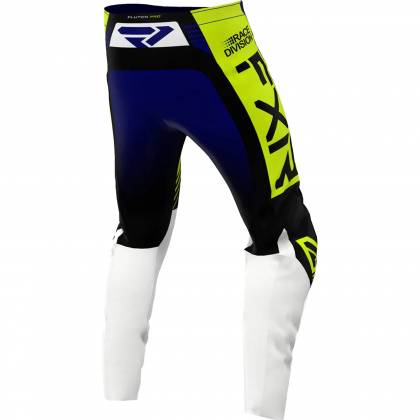 Pantaloni Enduro FXR RACING CLUTCH PRO MX · Albastru / Galben-Fluo / Alb / Negru  - 1