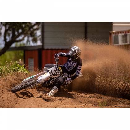 Pantaloni Enduro FXR RACING CLUTCH MX · Negru / Gri / Verde-Fluo  - 6