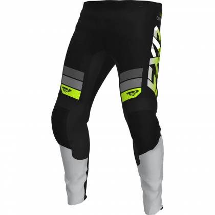 Pantaloni Enduro FXR RACING CLUTCH MX · Negru / Gri / Verde-Fluo  - 0