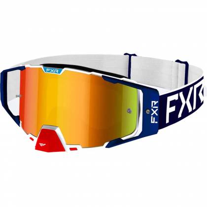 Ochelari Enduro FXR RACING COMBAT MX · Albastru / Alb / Roșu  - 0