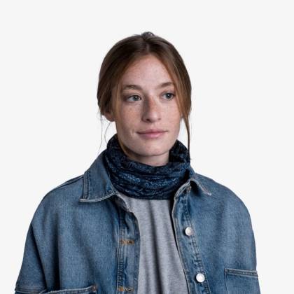 Bandană Tubulară Multifunctională BUFF ORIGINAL ECOSTRETCH HAIKU DARK NAVY · Albastru  - 5