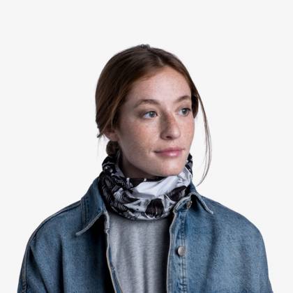 Bandană Tubulară Multifunctională BUFF ORIGINAL ECOSTRETCH N-TRIBE BLACK · Negru / Gri  - 16