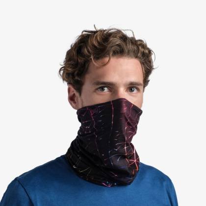 Bandană Tubulară Multifunctională BUFF ORIGINAL ECOSTRETCH OXALIS MULTI · Negru / Albastru / Roșu  - 5