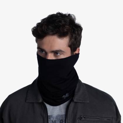 Bandană Tubulară Multifunctională BUFF ORIGINAL ECOSTRETCH SOLID BLACK · Negru  - 5