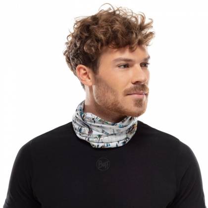 Bandană Tubulară Multifunctională BUFF COOLNET UV+ IPE MULTI · Alb / Albastru  - 5