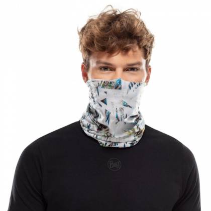 Bandană Tubulară Multifunctională BUFF COOLNET UV+ IPE MULTI · Alb / Albastru  - 6