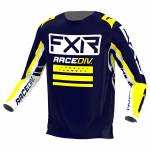 Tricou Enduro Copii FXR RACING CLUTCH PRO MX · Albastru / Alb / Galben