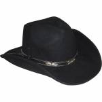 Pălărie Cowboy din Lână WILD WEST HUT43306 · Negru