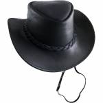 Pălărie Cowboy din Piele Naturală WILD WEST LH22970 · Negru