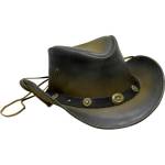 Pălărie Cowboy din Piele Naturală WILD WEST LH22970 · Maro