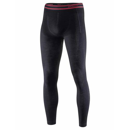 Pantaloni Termo BRUBECK ACTIVE WOOL LE1171M · Negru / Roșu 