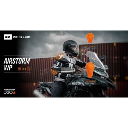 Geacă Moto de Vară din Textil RICHA AIRSTORM WP · Negru  - 5