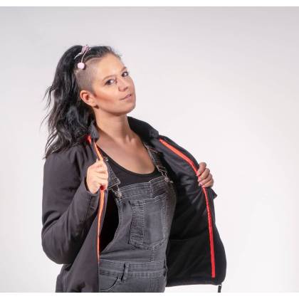 Geacă Moto Damă din Textil SIXGEAR STELLA · Negru  - 5