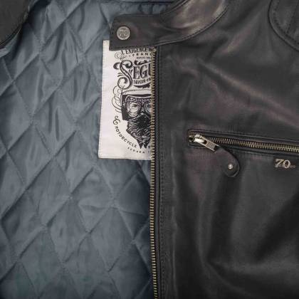 Geacă Moto din Piele SEGURA VENTURA · Negru / Gri  - 7