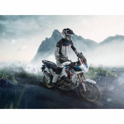 Pantaloni Moto din Textil BERING FREEWAY · Gri / Negru  - 5