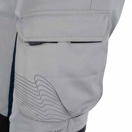 Pantaloni Moto din Textil BERING FREEWAY · Gri / Negru  - 3