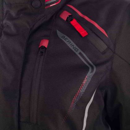 Geacă Moto Touring de Damă BERING LADY VISION · Negru / Roșu  - 5