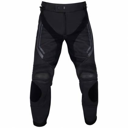Pantaloni Moto din Piele & Textil RICHA MATRIX 2 · Negru / Gri  - 0