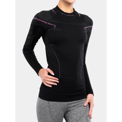 Bluză Termo Damă BRUBECK LS13100 · Negru / Roz  - 6