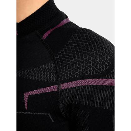 Bluză Termo Damă BRUBECK LS13100 · Negru / Roz  - 5