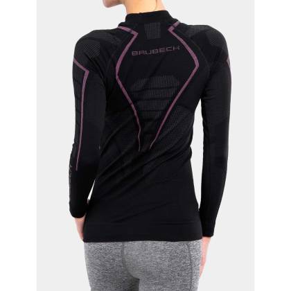 Bluză Termo Damă BRUBECK LS13100 · Negru / Roz  - 7