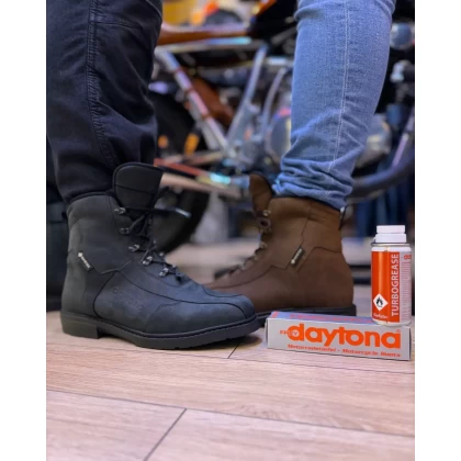 Ghete Moto GoreTex & Piele Naturală DAYTONA AC CLASSICS GTX · Negru  - 4