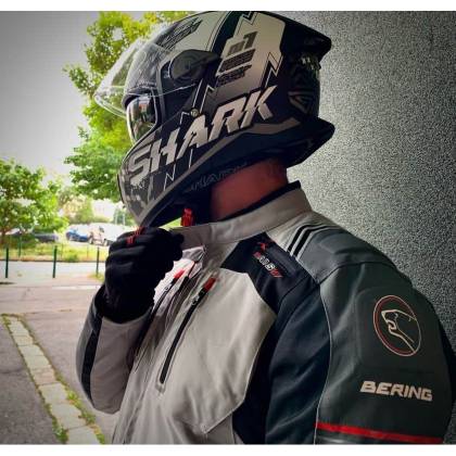 Geacă Moto din Textil BERING PORTLAND · Negru / Gri  - 5