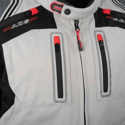 Geacă Moto din Textil BERING PORTLAND · Negru / Gri  - 6