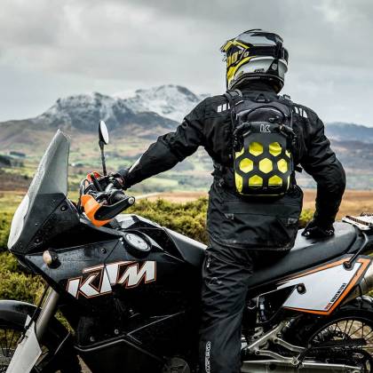 Rucsac Moto KRIEGA TRAIL 9 ADVENTURE 9 Litri · Galben-Fluo / Negru  - 9