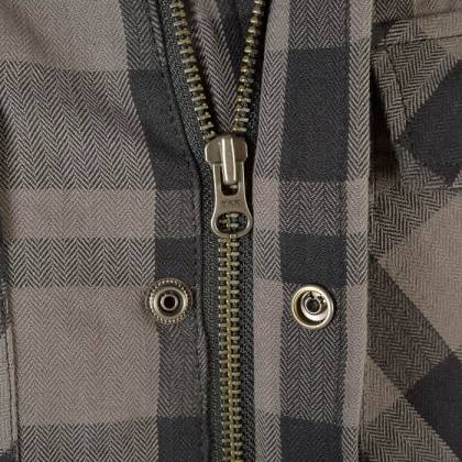 Cămașă Moto cu Protecții TRILOBITE 1971 TIMBER 2.0 · Gri / Negru  - 11