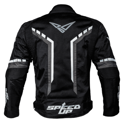 Geacă Moto de Vară din Textil SPEED UP PACE · Negru / Gri  - 5