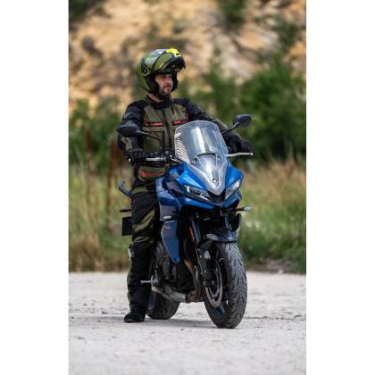 Geacă Moto din Textil SIXGEAR MUDLAND · Negru / Verde-Olive  - 5