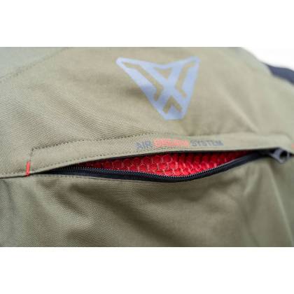 Geacă Moto din Textil SIXGEAR MUDLAND · Negru / Verde-Olive  - 7