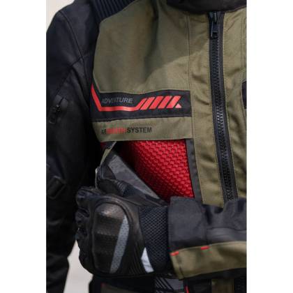 Geacă Moto din Textil SIXGEAR MUDLAND · Negru / Verde-Olive  - 8